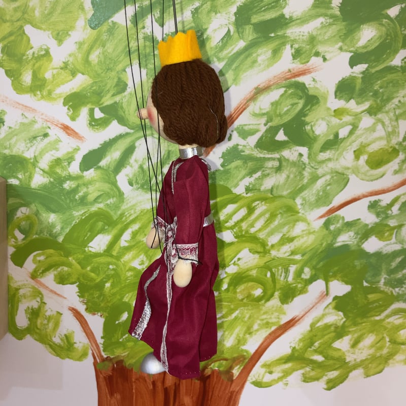 フランスアンティーククロモカード　操り人形ごっこ フランスアンティーククロモカード 操り人形ごっこ