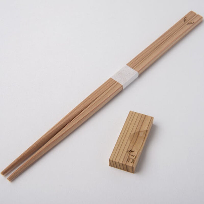 【送料関税無料】 お箸と箸置きセット【鹿の角柄】 | 鳶や TONBIYAWORKS 工芸品