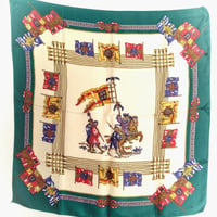 Flag Motif Vintage Scarf