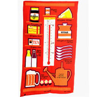 Orange Irish Vintage Kitchen Towel