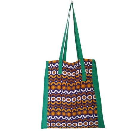 Geometric Vintage Fabric Tote Bag