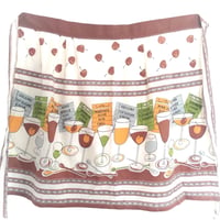 Drink Recipe Vintage Apron