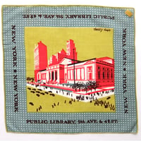 Tammis Keefe NY Public Library Vintage Hanky