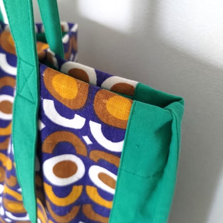 Geometric Vintage Fabric Tote Bag