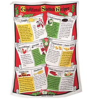 Scottish Recipes Vintage Kitchen Towel