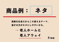 商品例：【ネタ】（※一点もの）