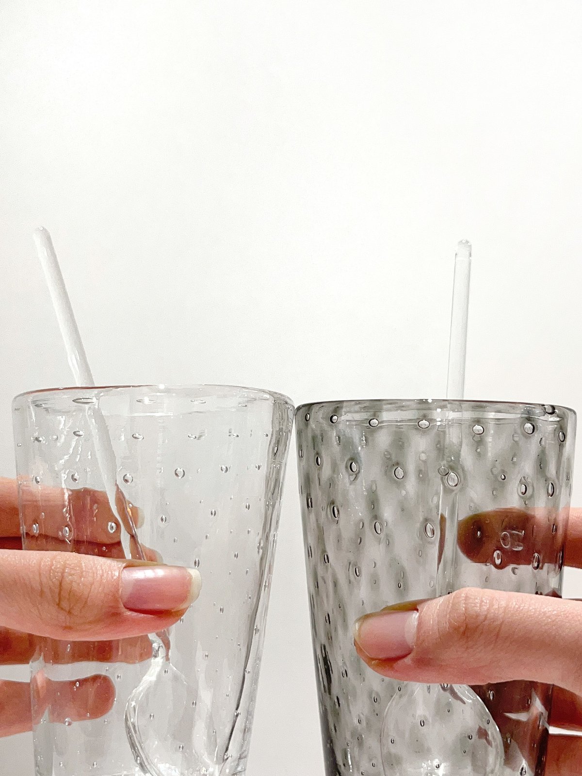 Bubble glass tall | iino naho glass gallery