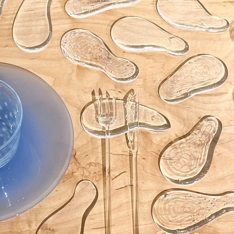 イイノナホ　カトラリーレスト　MIZU Mizu カトラリーレスト | iino naho glass gallery