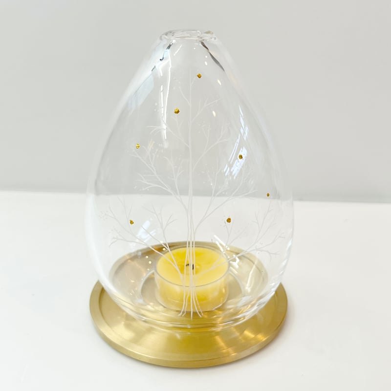 Candle holder drop クリア | iino naho glass ga