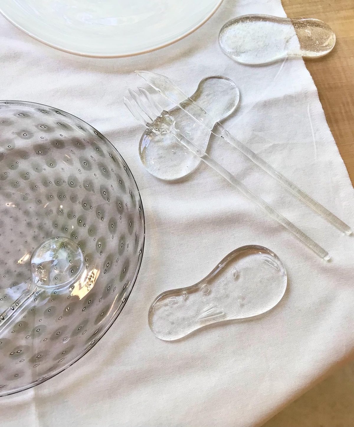 クリスタル　カトラリーレスト　オレグ・カッシーニ Mizu カトラリーレスト | iino naho glass gallery