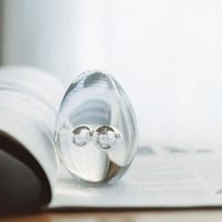 イイノナホ ペーパーウェイト クローバーカップル clover couple イイノナホ ペーパーウェイト クローバーカップル clover couple