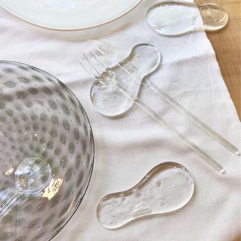 Mizu カトラリーレスト | iino naho glass gallery