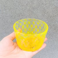 Bubble glass  short yellow