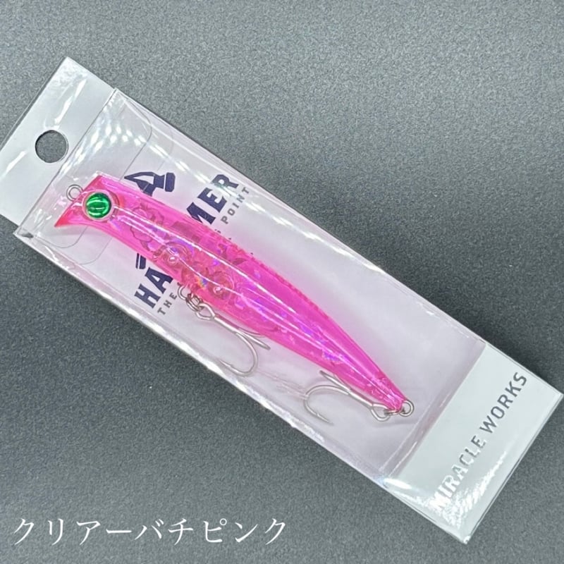88-ミラクルワークス　ウッド　ハンマ　 ルアー 青緑色 ミラクルワークス ハンマー 120 (クリックポスト可) : オープン