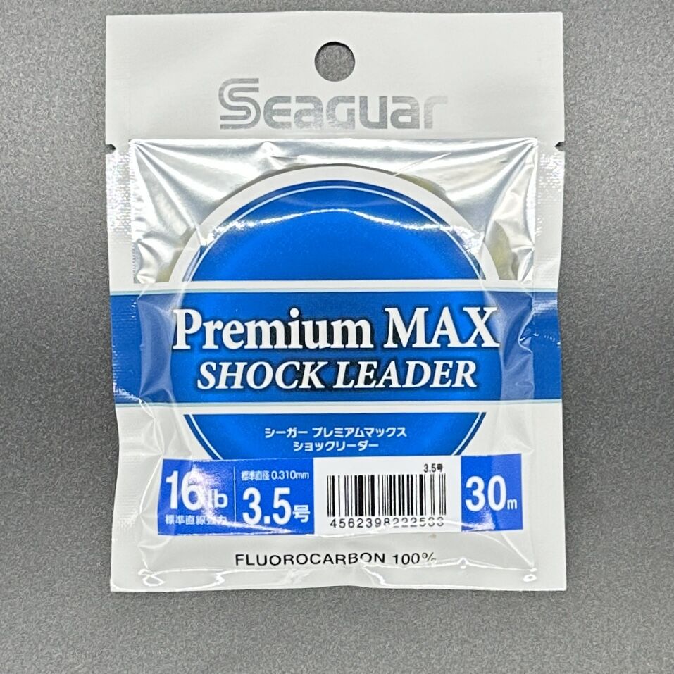 シーガー プレミアムマックス ショックリーダー シーガー プレミアムマックス ショックリーダー 26.5lb 6号 30m