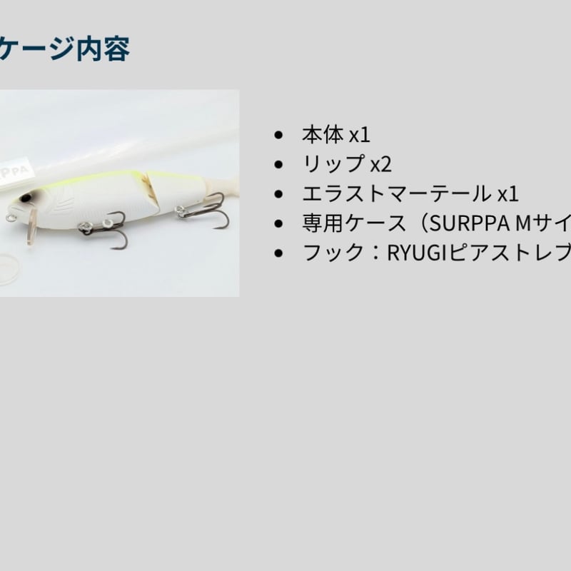 BUTZ 140HF バッツ スナッチ 2点セット スナッチ140HF&EXHF Snatch バッツ BUTZ ビックベイト サカナツリマン