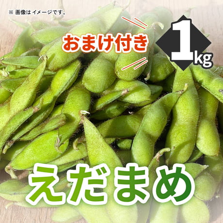 旬の野菜　枝豆1kgお届け(おまけ付き)
