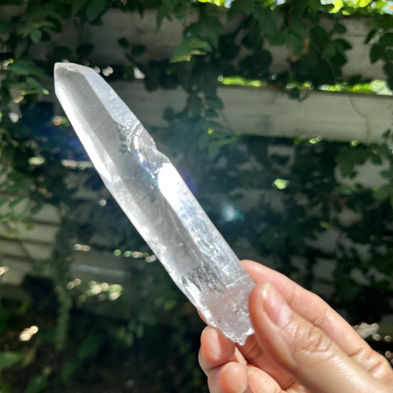 AAAグレード　レムリアンシードクリスタル　24面体　ヴォーゲルワンド　水晶　2 ブラジル産レムリアンシード・水晶・宝石カットルース E