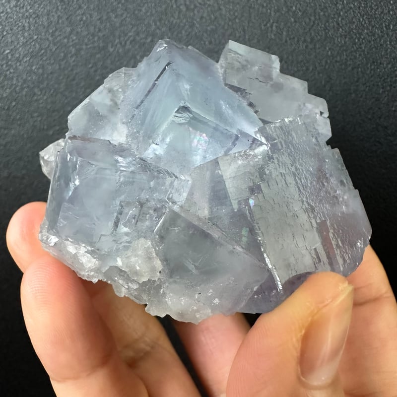 ブルーフローライトクラスター No.1（虹入り） | Native Stellar Alchemy