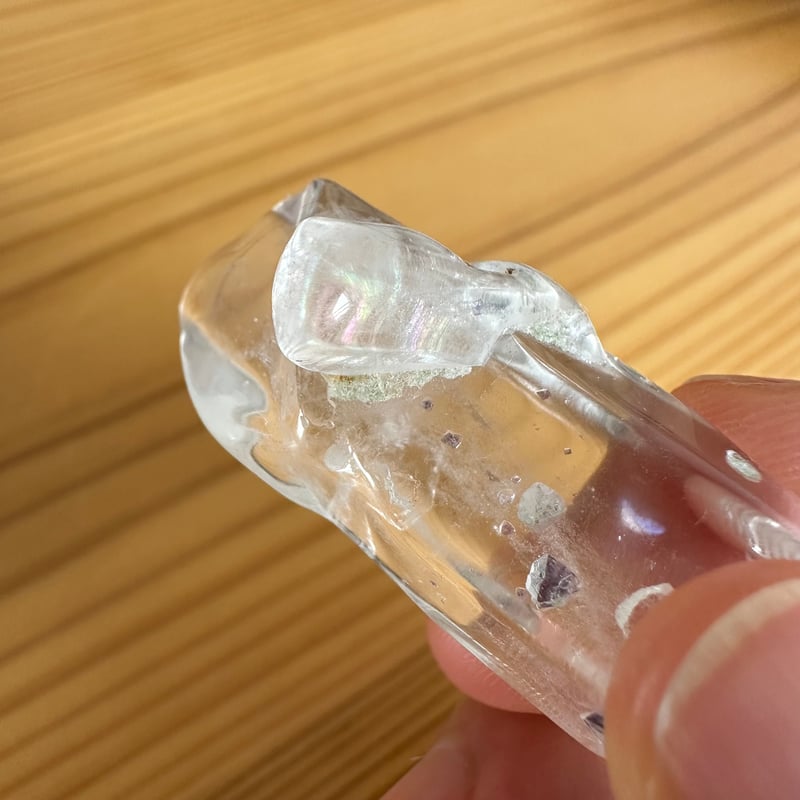 フローライト・イン・クォーツ ポリッシュNo.1 | Native Stellar Alchemy