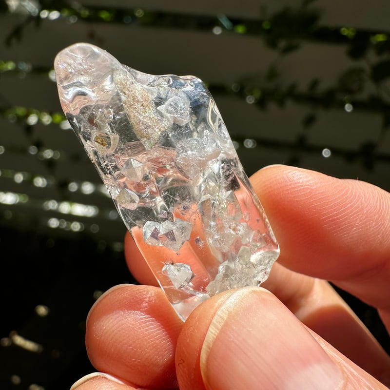 フローライト・イン・クォーツ ポリッシュNo.2 | Native Stellar Alchemy