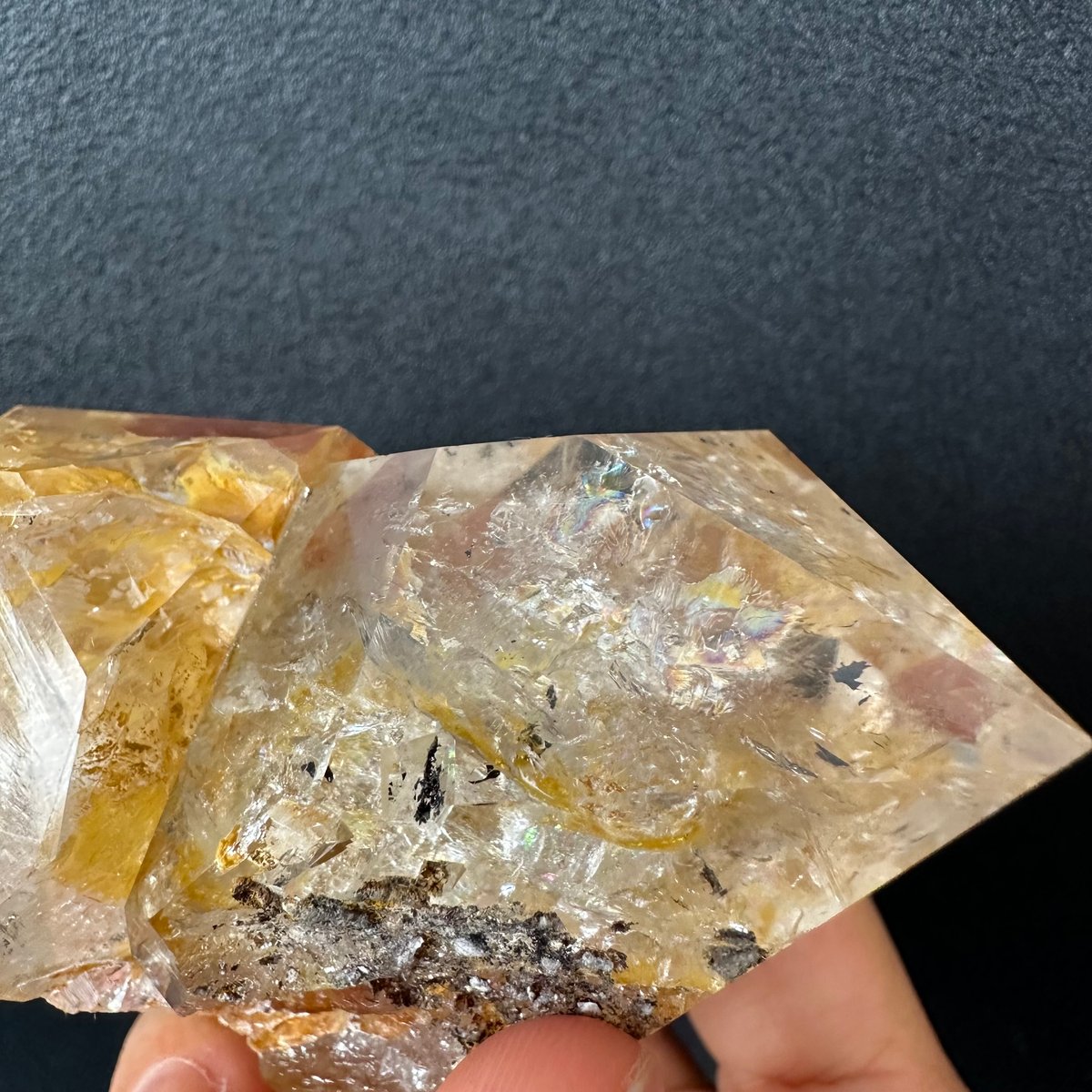 美✨希少✨AAAA NYハーキマーダイヤモンド エレスチャル✨アヴァンダンスの光 ハーキマーダイヤモンド・エレスチャルNo.2（虹入り） | Native