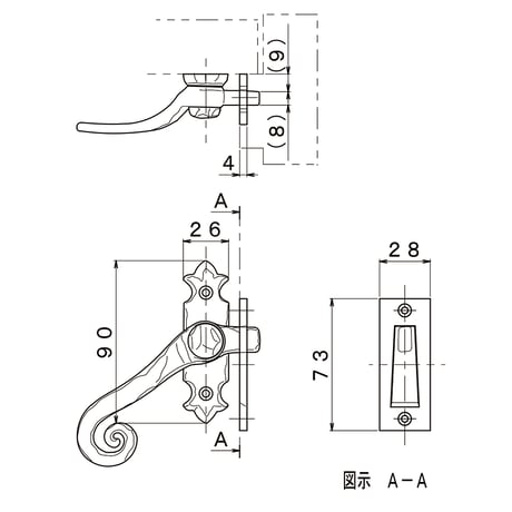 窓締り　HM11 S-F（平受け付）LH