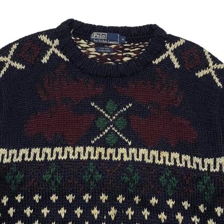 POLO RALPHLAUREN　"REINDEER" SWEATER