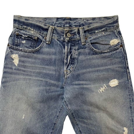 DENIM&SUPPLY RALPHLAUREN　"BUTTON FLY" DAMAGE DENIM