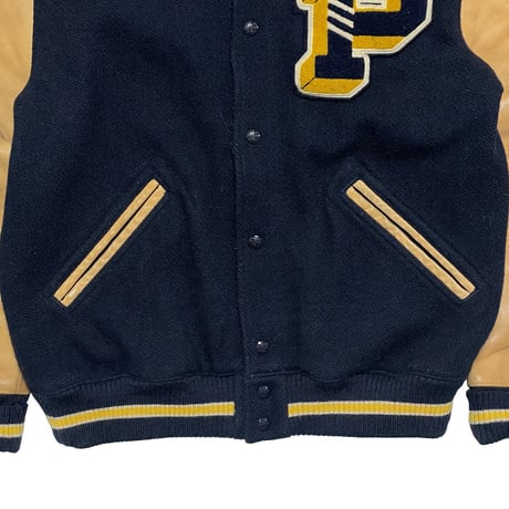 POLO RALPHLAUREN　"LEATHER SLEEVE" STUDIUM JACKET