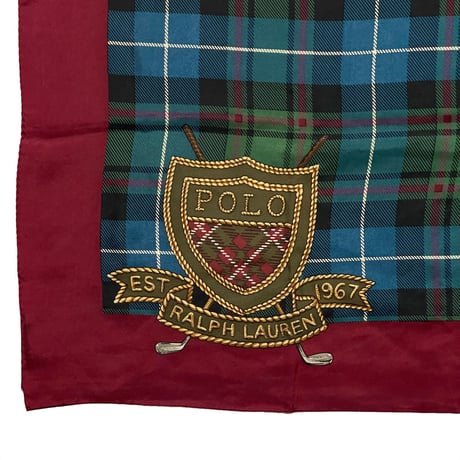 RALPHLAUREN　"GOLF" SILK BANDANNA