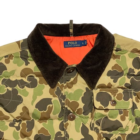 POLO RALPHLAUREN　"BUTTON FLY" DOWN JACKET