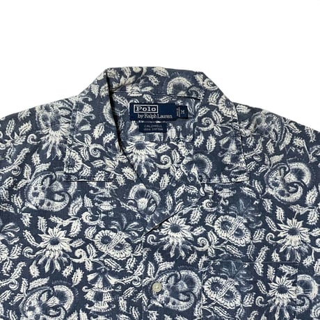 POLO RALPHLAUREN　"FLOWER PATTERNED" ALOHA SHIRT