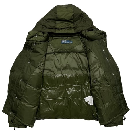 POLO RALPHLAUREN 　"HOODED" DOWNJACKET (M)