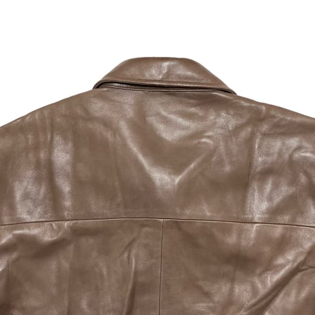 POLO RALPHLAUREN　"LEATHER" SWING TOP JACKET