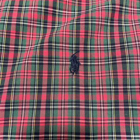 POLO RALPHLAUREN　"CHECK BOTTON DOWN SHIRT" L/S SHIRT