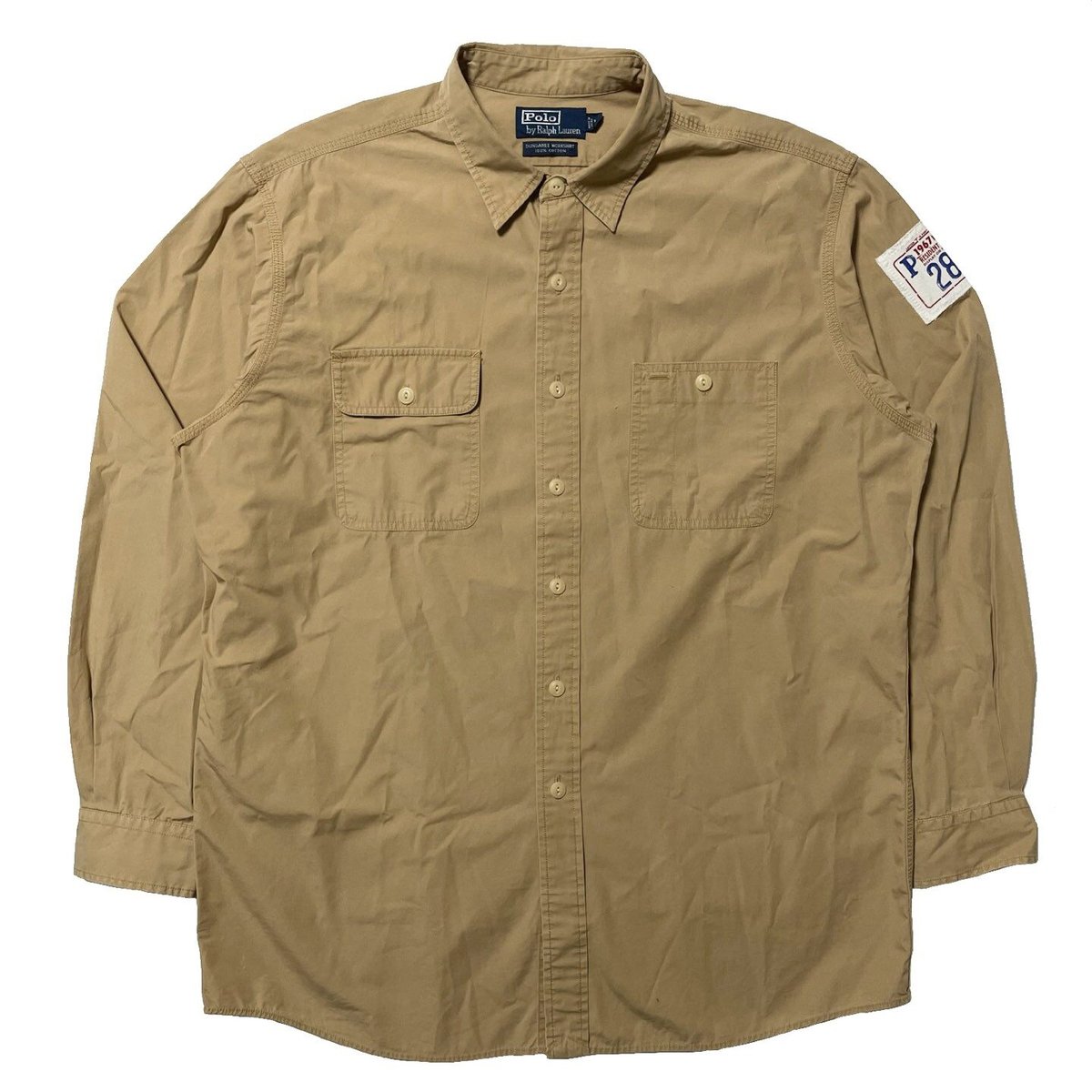 ラルフローレン ガチャポケ ダンガリーワークシャツM i87 ラルフ