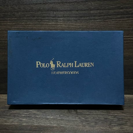 POLO RALPHLAUREN　"LEATHER GOODS" CHECKBOOK WALLET