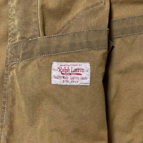 POLO RALPHLAUREN　"OILED VINTAGE" HANTING JACKET
