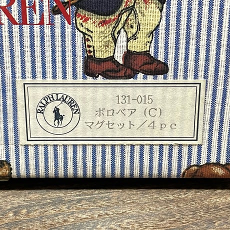 RALPHLAUREN　"POLO BEAR" MUG SET/4PACK