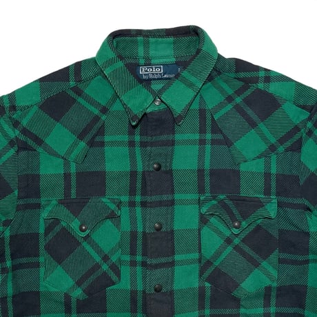 POLO RALPHLAUREN　"HEAVY" FLANNEL SHIRT