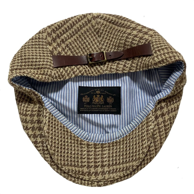 RALPH LAUREN 麻100% ガンクラブチェックKooba Ave RALPH LAUREN 麻100% ガンクラブチェックKooba Ave RALPH LAUREN