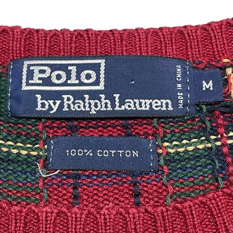 POLO RALPHLAUREN　"TARTAN CHECK" SWEATER
