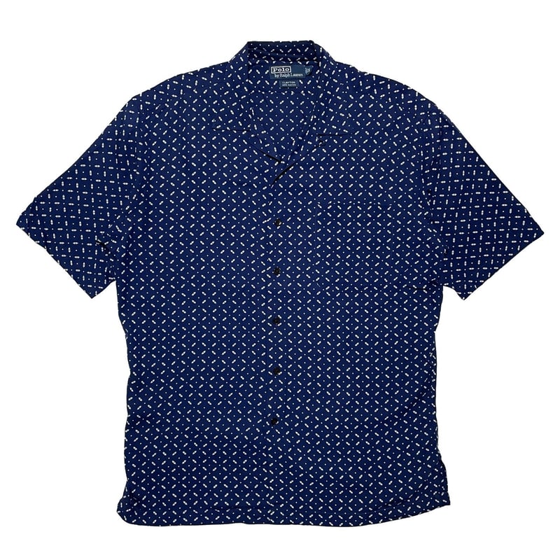 Polo by Ralph Lauren CLAYTON オープンカラーシャツ 90's “Polo Ralph Lauren” CLAYTON S/S SHIRT SIZE XL ラルフ