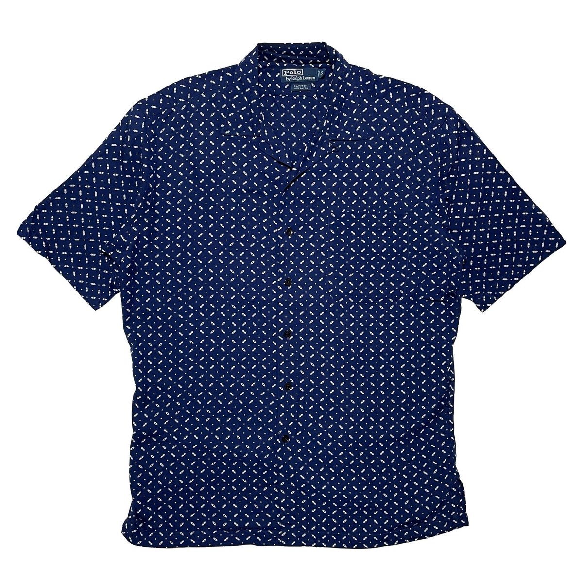 Polo by Ralph Lauren CLAYTON オープンカラーシャツ 90s Polo by Ralph Lauren CLAYTON S/Sオープンカラーシャツ