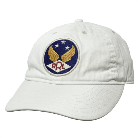 RRL RALPHLAUREN　 "WINGED" BASEBALL CAP (WHITE)