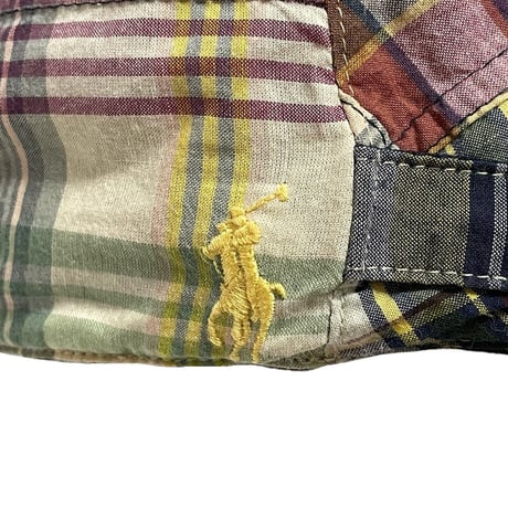 POLO RALPHLAUREN　"PATCH WORK" FLAT CAP (未使用品)