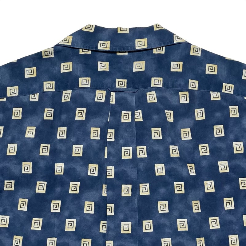 トップス THE RERACS 22SS BANDCOLLAR POLO SHIRT MS25EK53S-SAILORBLUE-