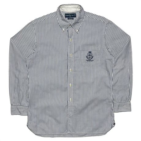 RALPHLAUREN　"STRIPE" BUTTON DOWN SHIRT