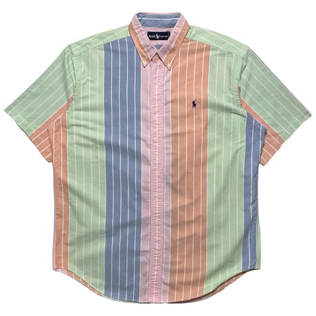 RALPHLAUREN　"PASTEL STRIPE" S/S SHIRT